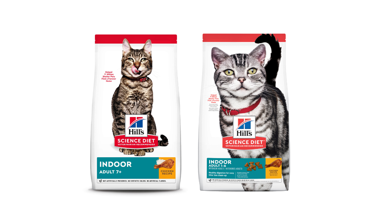 A bowl of nutritious cat food specifically formulated for indoor cats, designed to promote digestive health, minimize hairball formation, and maintain an ideal weight.